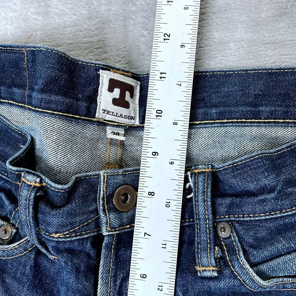 Need Supply x Tellason Denim Jean Men 30x29 Blue Selvedge Redline White Oak RARE